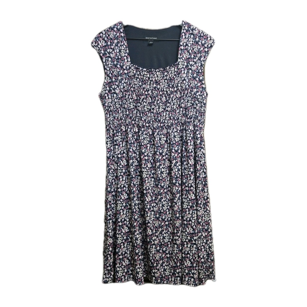 Perceptions New York Babydoll Dress Ditsy Floral Slinky Y2K Fairy Princess Large